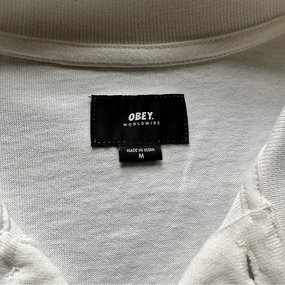 OBEY MEN'S MULTI-COLOUR SHORT-SLEEVE DRESS SHIRT - MEDIUM - Picture 4 of 7